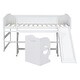 preview thumbnail 13 of 16, Multiple Functions Bed,Low Study Twin Loft Bed with Chair and Rolling Portable Desk