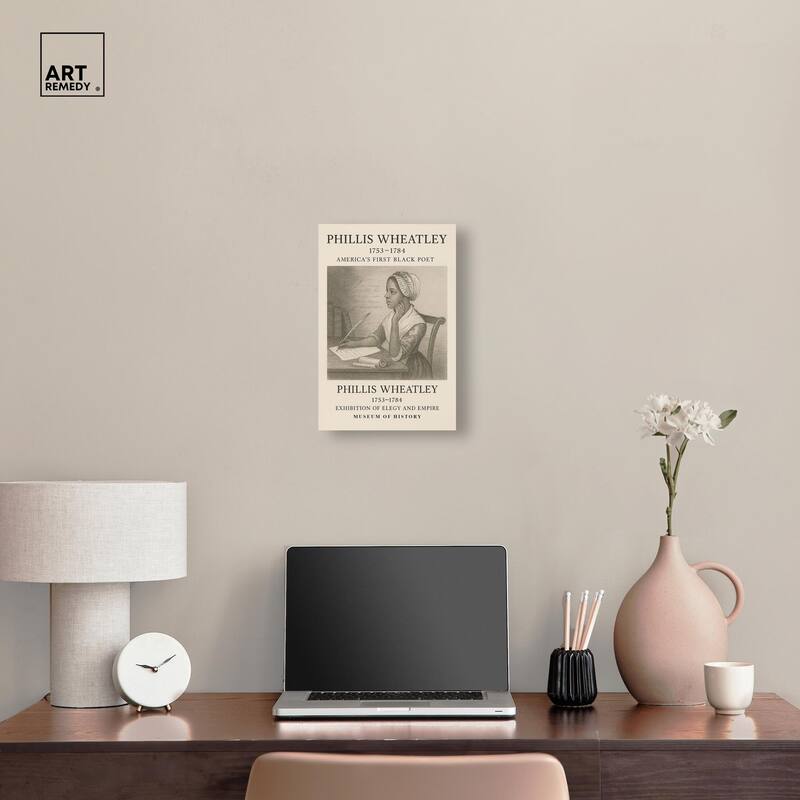 Americas First Black Poet Canvas by Art Remedy, Gallery Wrapped