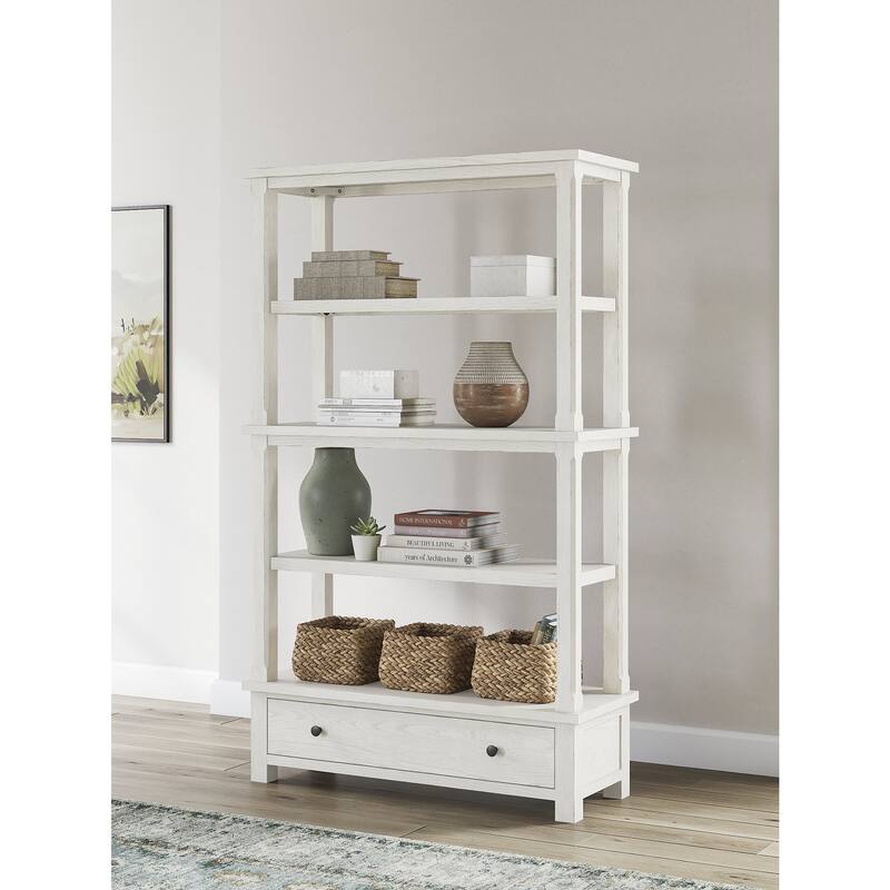 Signature Design by Ashley Robbinsdale White 75" Bookcase - 45" W x 17" D x 74.63" H