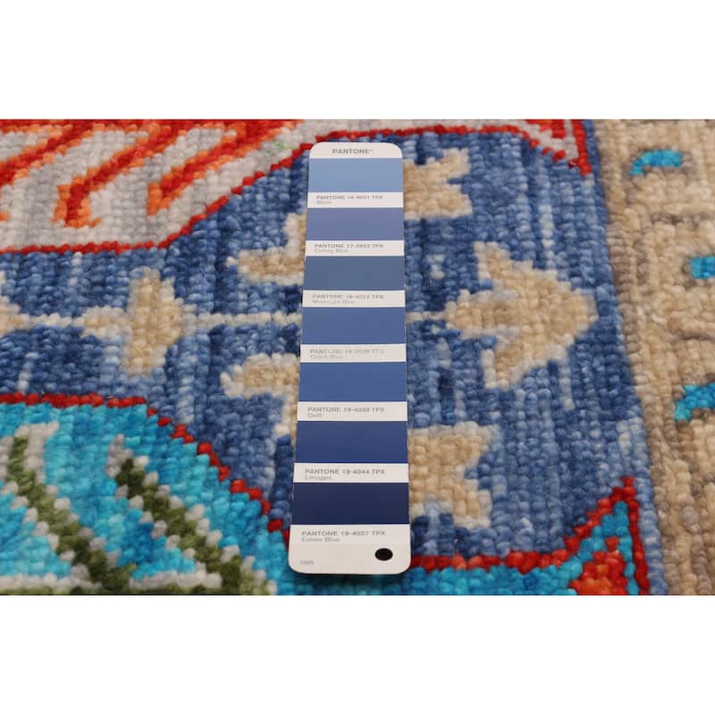 ECARPETGALLERY Hand-knotted Mamluk Navy Wool Rug - 10' 2" x 14'