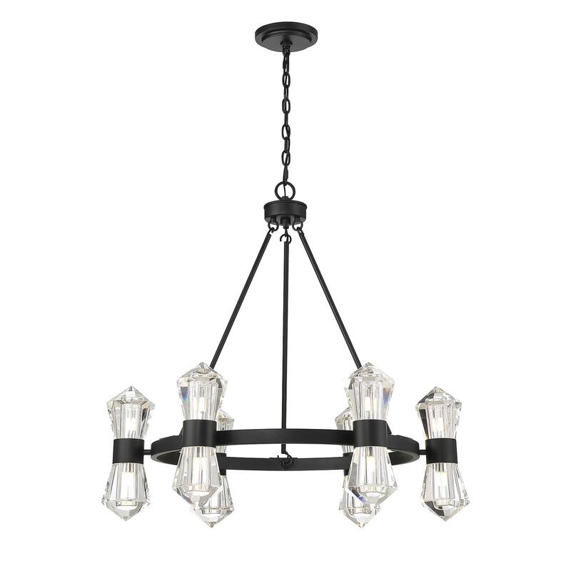 Dryden 12-Light Chandelier in Matte Black
