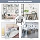 preview thumbnail 43 of 64, Costway Set of 2 Fabric Accent Armchair Solid Wood Upholstered Lounge - See Details