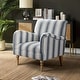 preview thumbnail 13 of 47, Seip Classic and Contemporary Striped Arm Chair with Spindle Legs by HULALA HOME