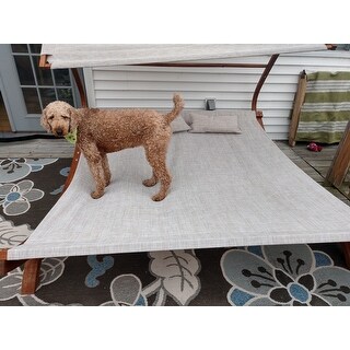 Marrakech Outdoor Wood Sunbed with Canopy by Christopher Knight Home