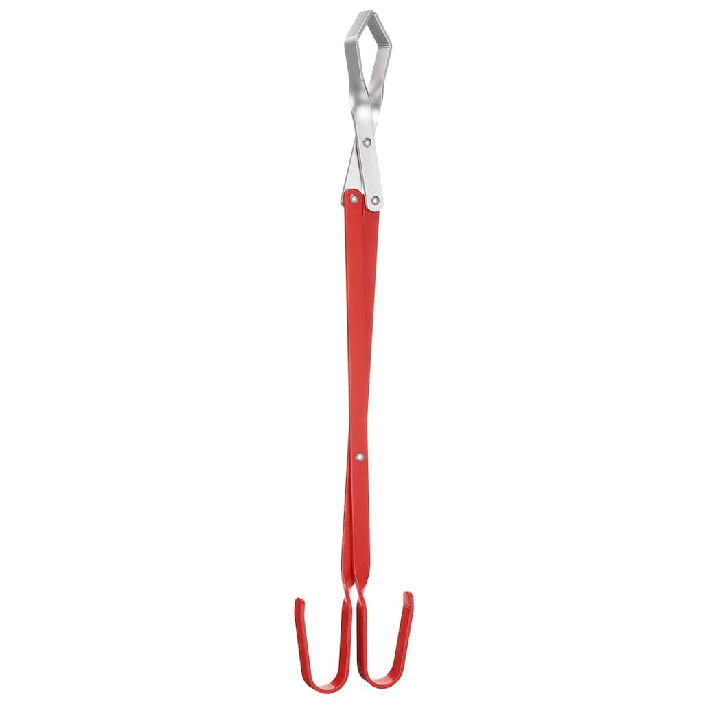 Aluminum Scissor Tong 20" Long Barbecue Grill Tongs W Comfort-Grip Handle - Red - 20-inch