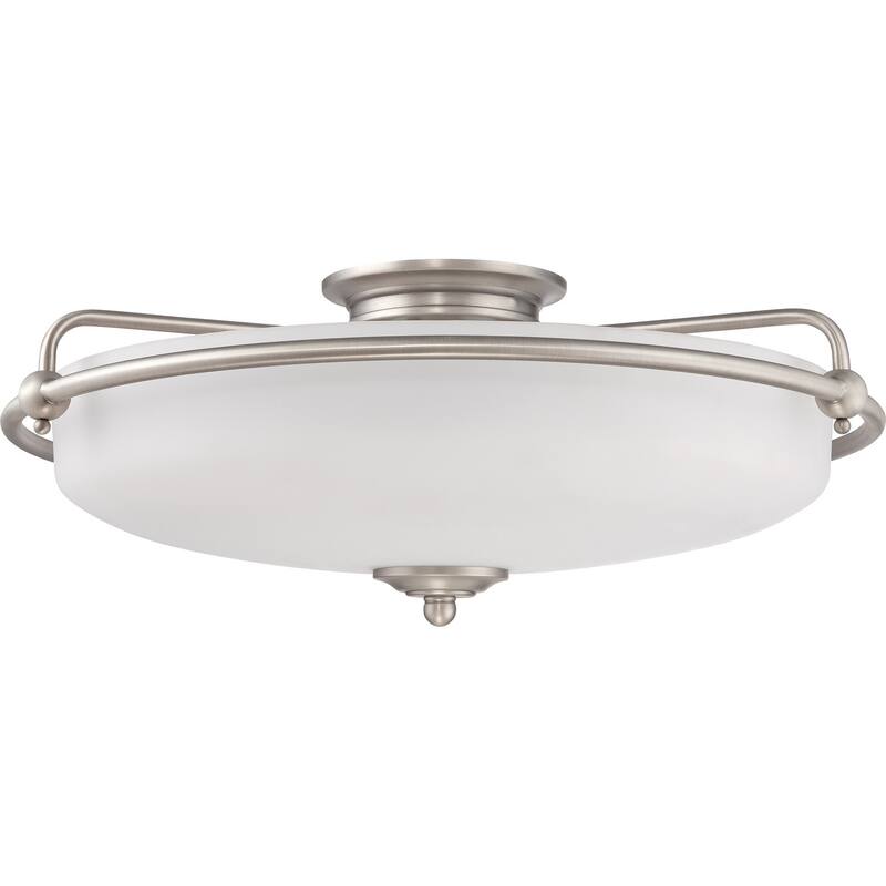 Griffin 4-Light Flush Mount in Antique Nickel - Antique Nickel