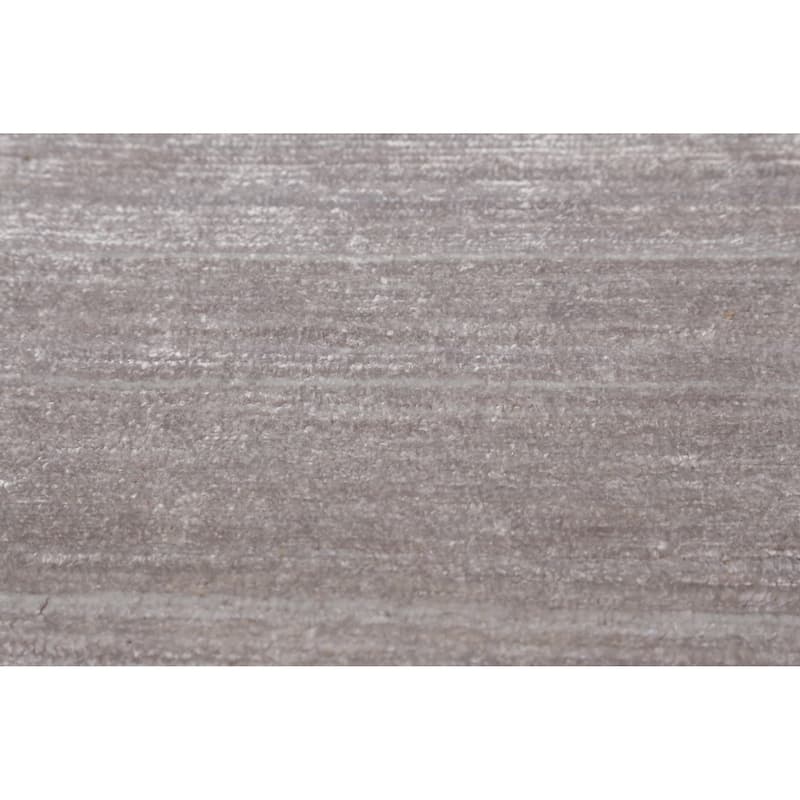 Silver Gray Gabbeh Indian Area Rug Handmade Modern Wool Carpet - 9'4" x 12'4"