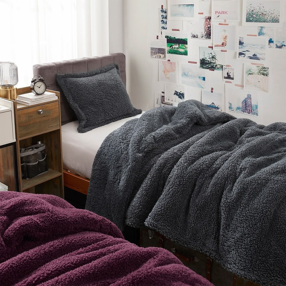 Unfluffin Believable - Coma Inducer® Oversized Comforter Set - Dark Gray