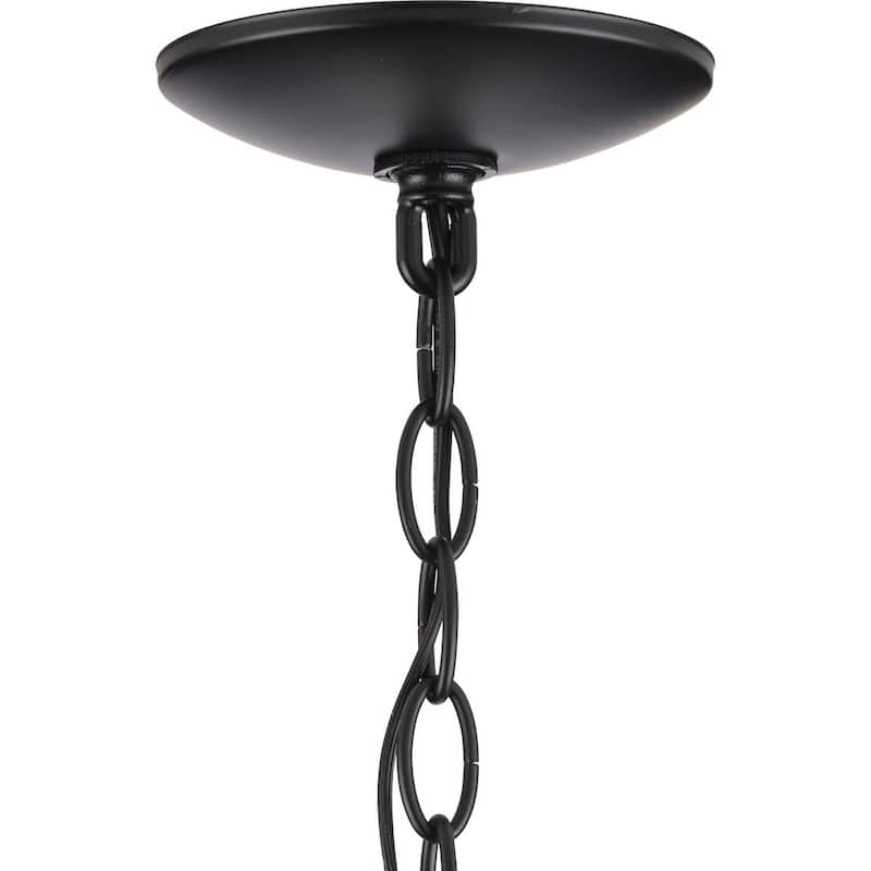 Union Square One-Light Antique Copper Urban Industrial Hanging Lantern - 7 in x 7 in x 27.37 in