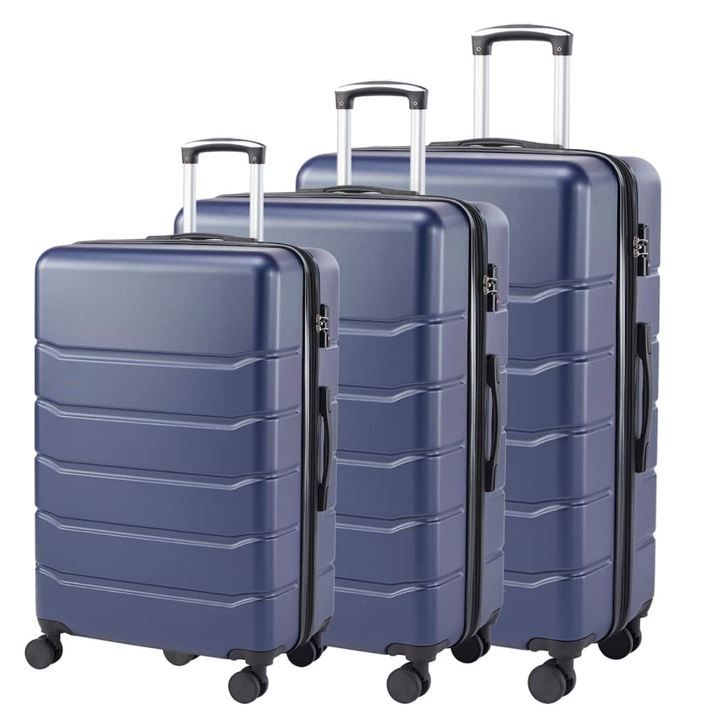 3 Piece Luggage Sets, Hard Case Expand Luggage with Rotating Wheels, TSA Lock and Retractable Handle, Durable Travel Luggage