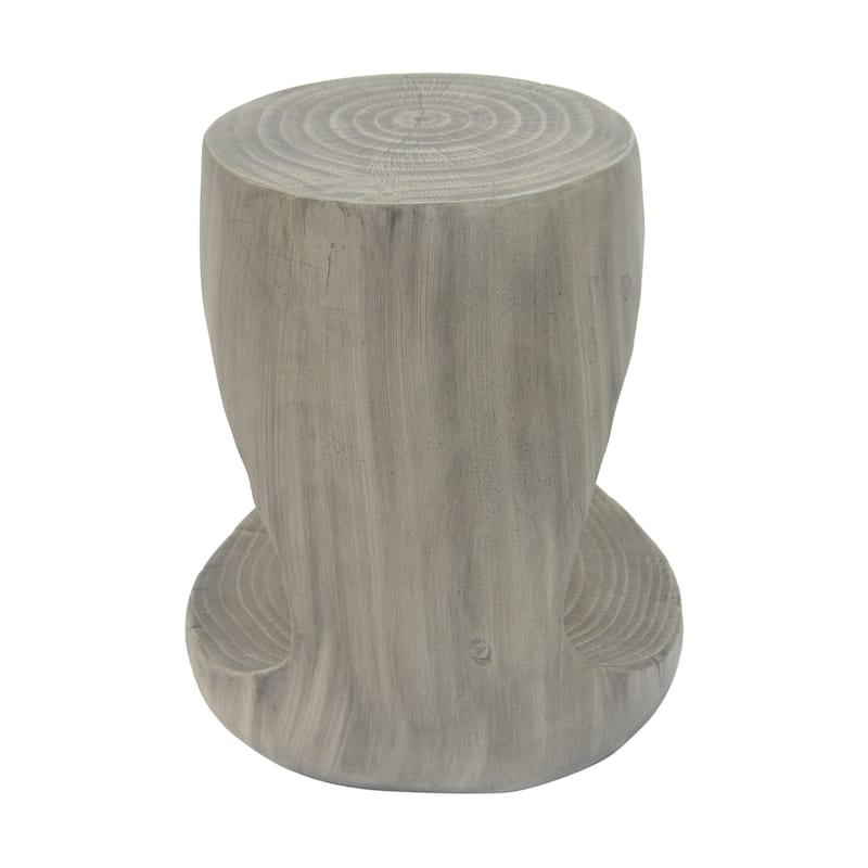Hollow Side Table, Wood-like texture