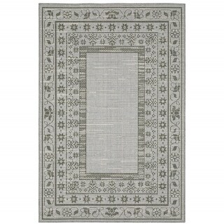 6' X 9' Beige Stain Resistant Indoor Outdoor Area Rug - 6' x 7' - Bed ...