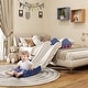 preview thumbnail 10 of 16, Qaba Toddler Slide, Couch Slide for Bed, Sofa, Extra Length Indoor Couch Slide for Toddler, Baby, Child, Easy to Assemble Blue