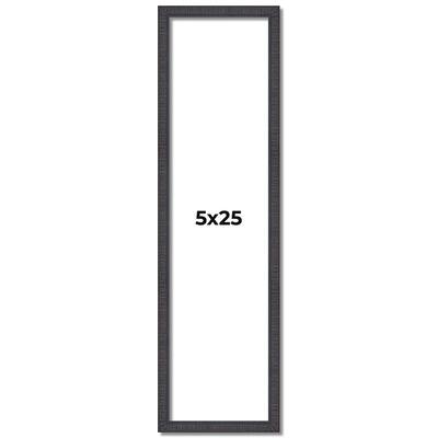 5x25 Frame Brown Solid Wood Picture Frame - Complete Modern Photo