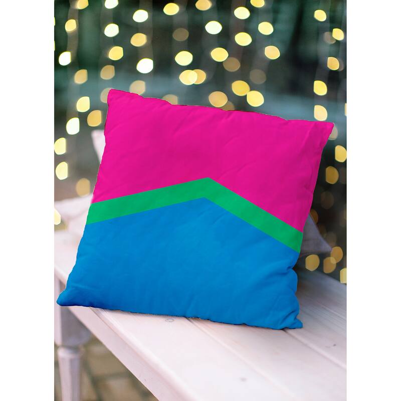 Pride Chevron Outdoor Throw Pillow
