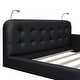 preview thumbnail 16 of 16, Queen Size Upholstered Platform Bed with 2 Reading Lights, White
