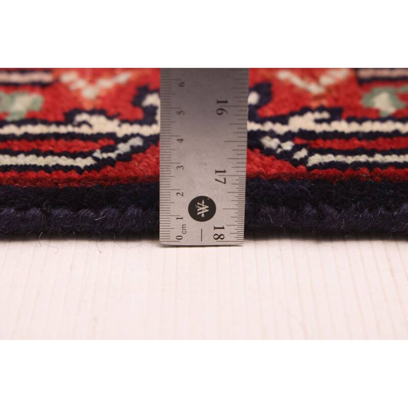 ECARPETGALLERY Hand-knotted Serapi Heritage Dark Navy Wool Rug - 2'6 x 15'6