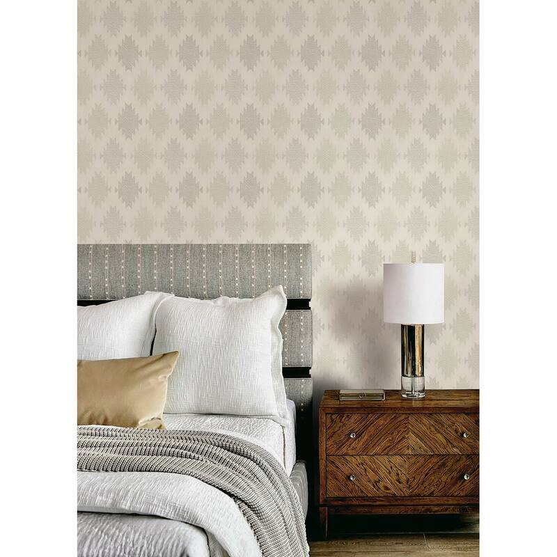 Stitched Heirloom Moss Wallpaper