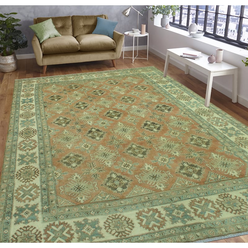 Kazak Luann Rust/Ivory Rug - 8'4" x 11'4"