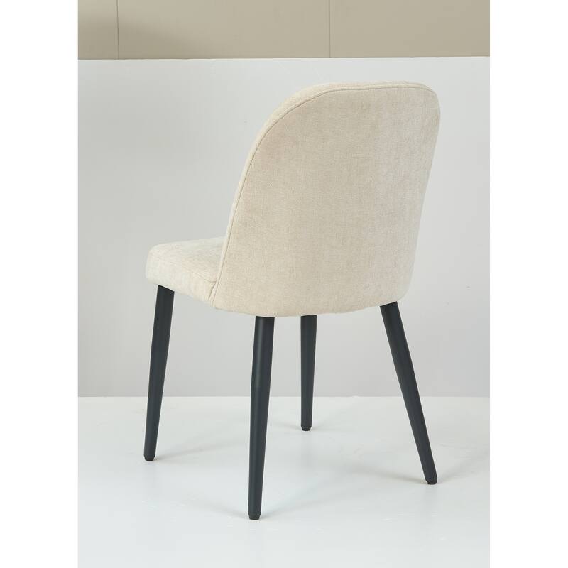 Set of 2 Fabric Identities Chair with Metal Legs, Armless Chair for Kitchen, Restaurant, Living, Meeting Room