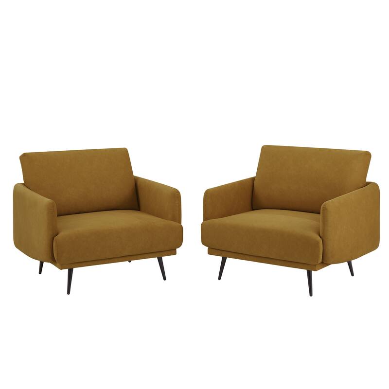 Karaka 37.5"W Oversized Armchair Leisure Sofa Accent Chair (Set of 2)