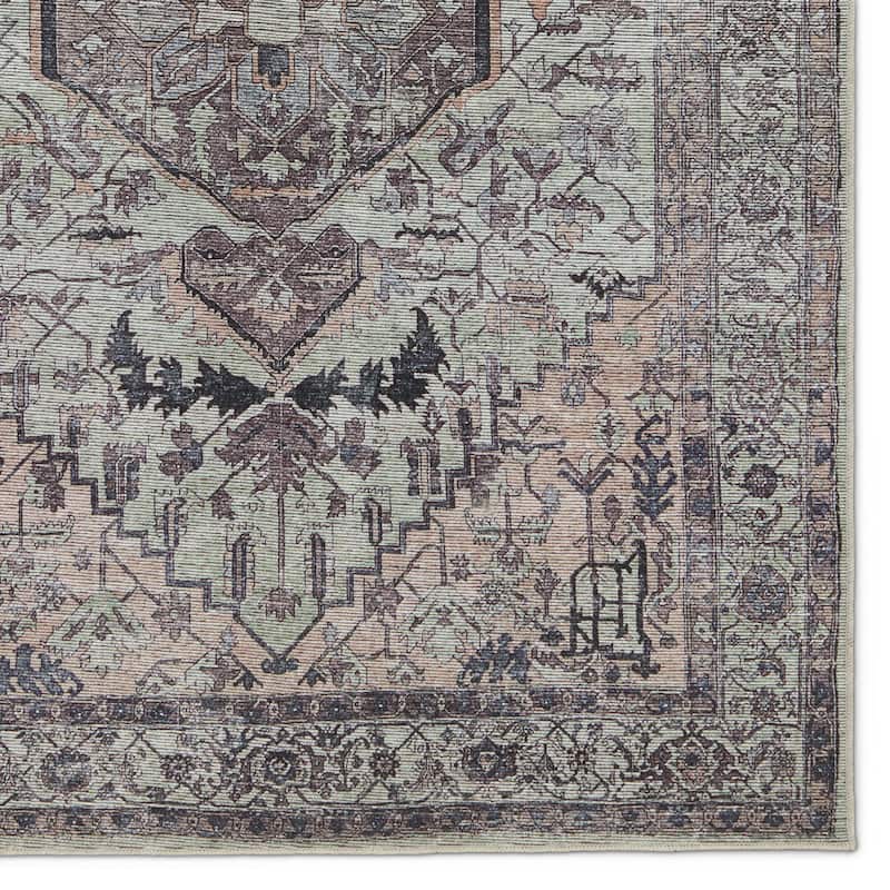 Abbott Machine Washable Medallion Area Rug