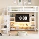 preview thumbnail 11 of 14, Metal Loft Bed with TV Stand and Wardrobe