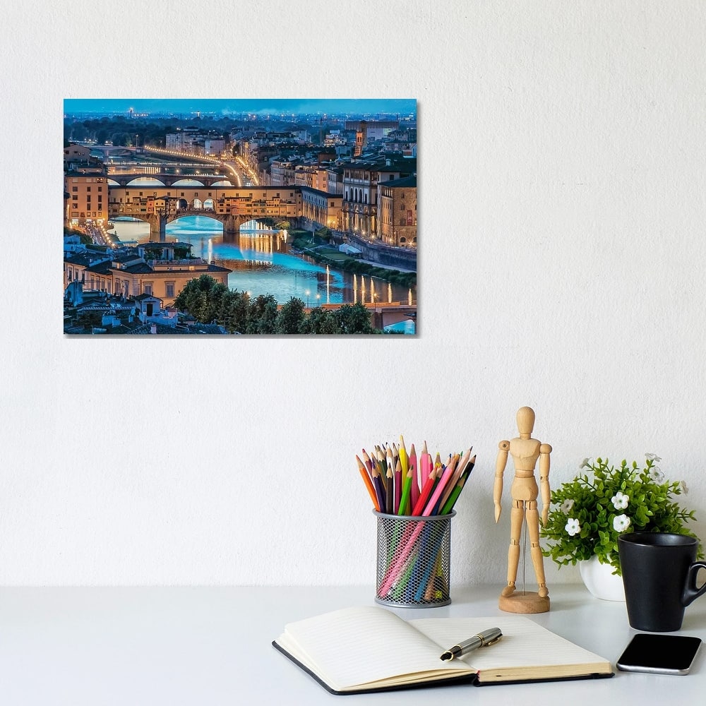 iCanvas "Florence At Dusk" by Manjik Pictures Canvas Print