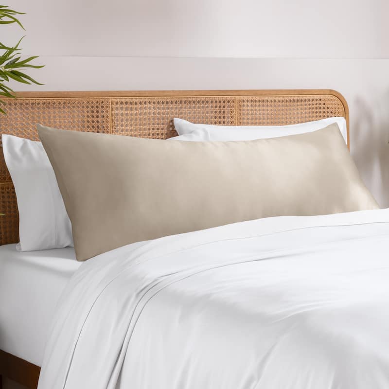 Bare Home Rayon from Bamboo Body Pillowcase - Sand