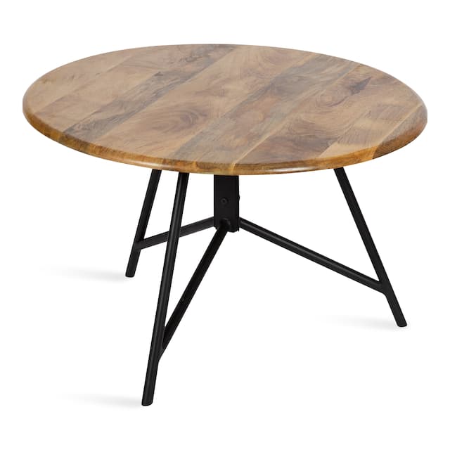 Kate and Laurel Pallson Round Wood Coffee Table - 28x28x18