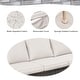 preview thumbnail 5 of 11, Gymojoy Outdoor Patio Sofa with Swivel Chairs Set
