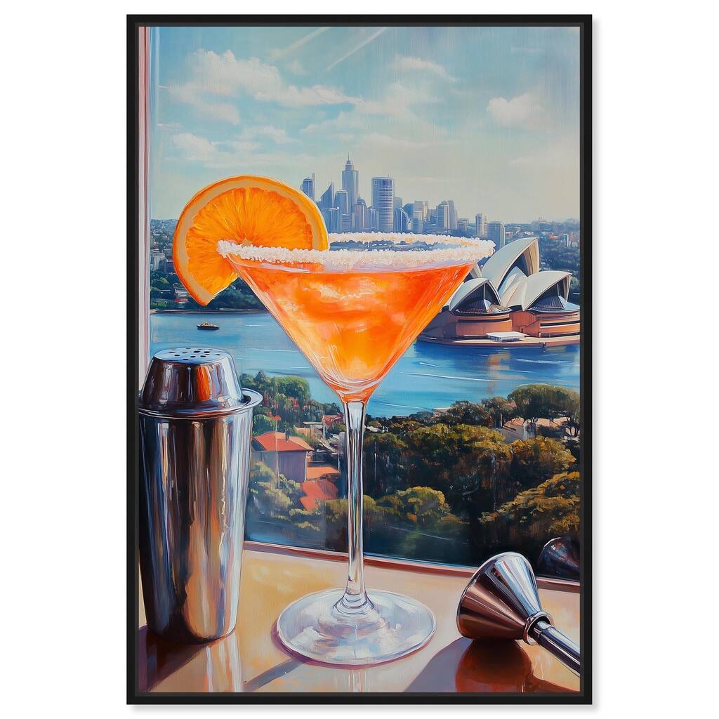 Classy Drink in Australia Canvas by Art Remedy