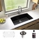 preview thumbnail 1 of 65, Karran Undermount Quartz 32 in. Single Bowl Kitchen Sink Kit