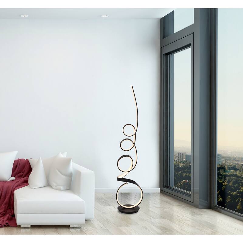 Artiva Mozart Il Unique 47W LED Floor Lamp With Remote And Dimmer - 61