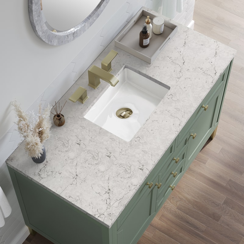 James Martin Vanities Chicago 48" Single Vanity, Smokey Celadon