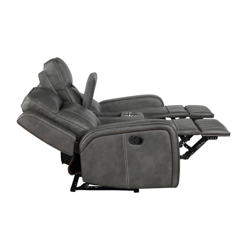 Forrest 3-piece Grey Motion Reclining Sofa Set
