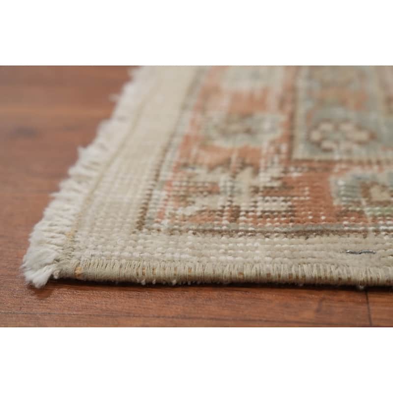 Hand Knotted Oriental 100% Wool Carpet Traditional All-Over Beige & Ivories Tabriz Area Rug - 11' 2'' X 9' 5''