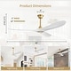 preview thumbnail 70 of 72, Sofucor 52''/60" Large Ceiling Fan without Lights, Remote Control and Reversible Motor Included, Smart Optinal