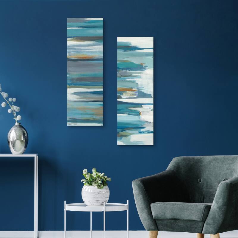 Rhythmic Blues I, II Canvas Art Prints