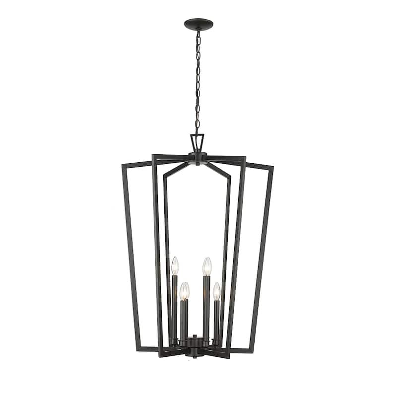 Millennium Lighting Lizabeth 6 Light Chandelier Ceiling Fixture in Matte Black