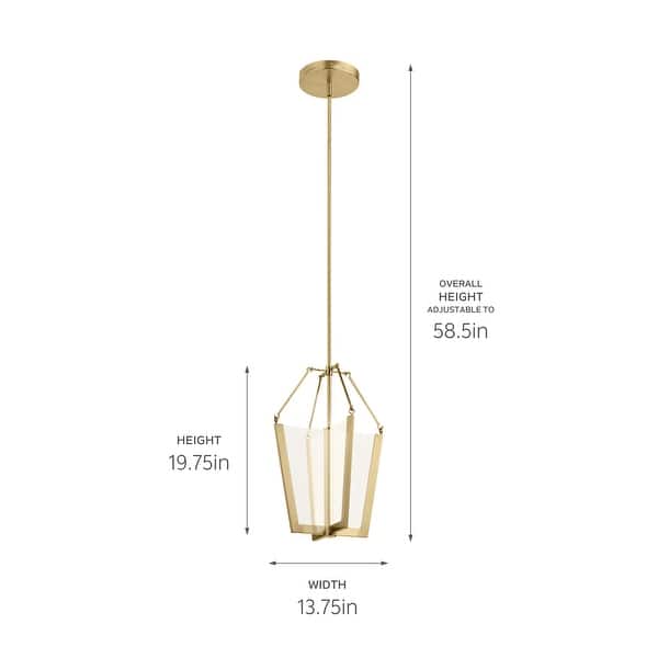 Kichler Calters 19.75 inch LED Pendant with Champagne Gold Finish