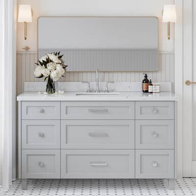 Ariel B60CQRVO Monroe 60-1/4" Free Standing Single Basin Vanity Set