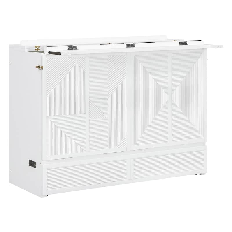 Full Size Murphy Bed with Large Drawer