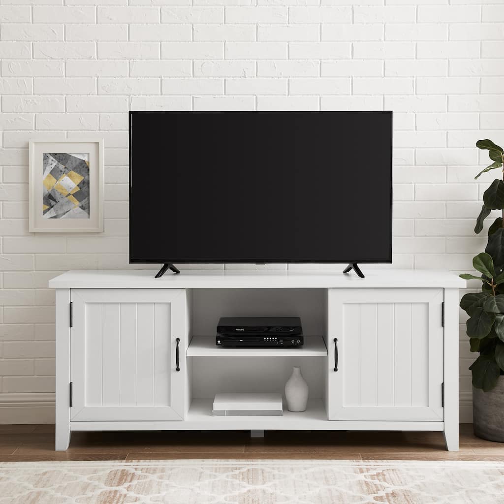 Walker Edison Wind Gap 58-inch Groove Door TV Stand