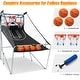 preview thumbnail 9 of 8, Costway Dual LED Electronic Shot Basketball Arcade Game with 8 Game - 81.5'' x 81'' x 42.5'' (L x W x H)