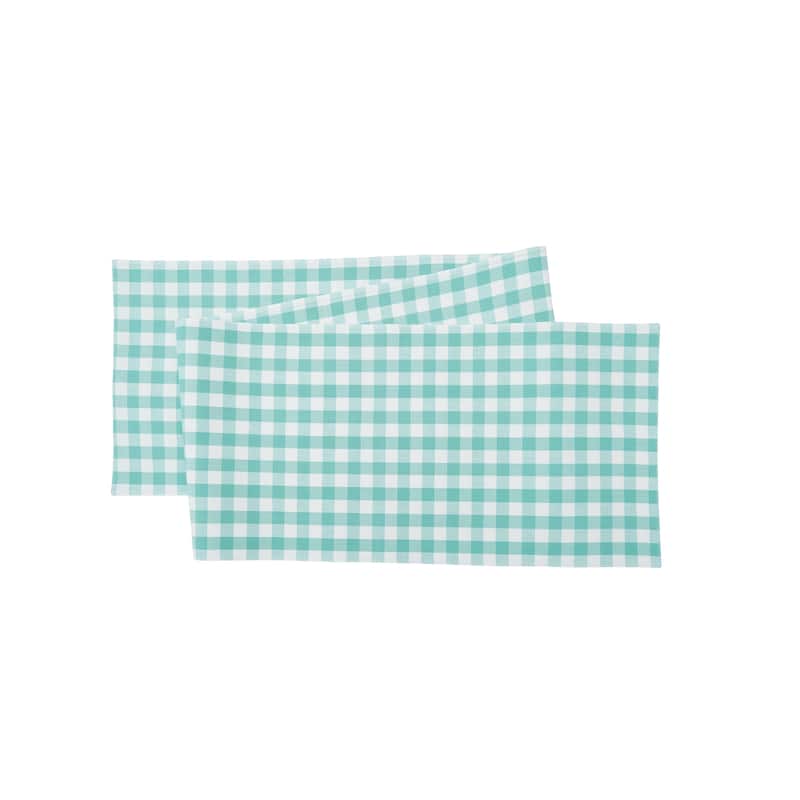 13" x 72" Ashford Aqua Table Runner - 13" x 72"