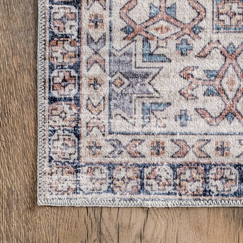 Nuloom Drina SpinClean Distressed Machine Washable Area Rug