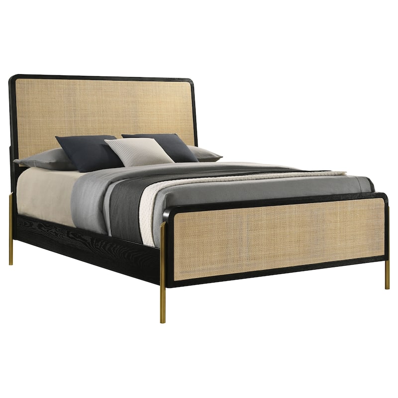 Arini Rattan California King Panel Bed