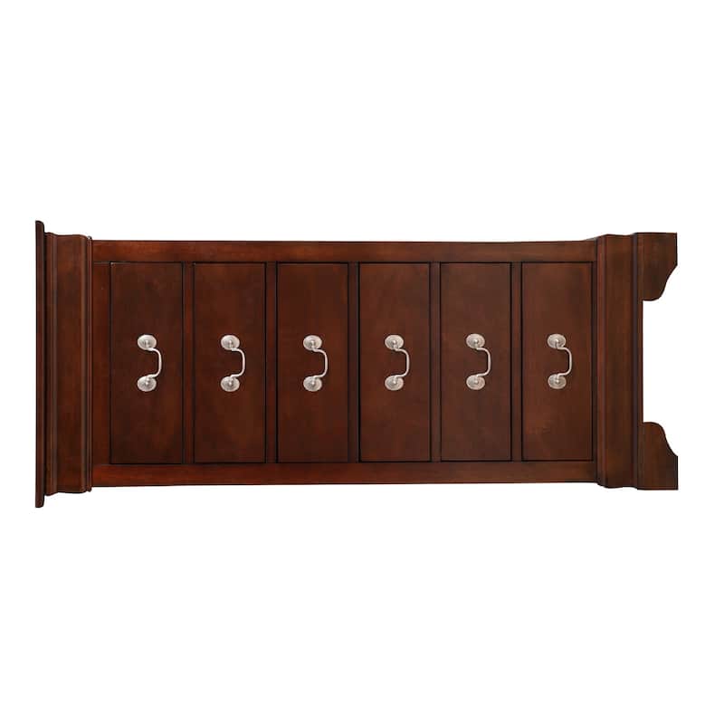 7-Drawer Wooden Bedroom Chest - 51" - Dark Brown