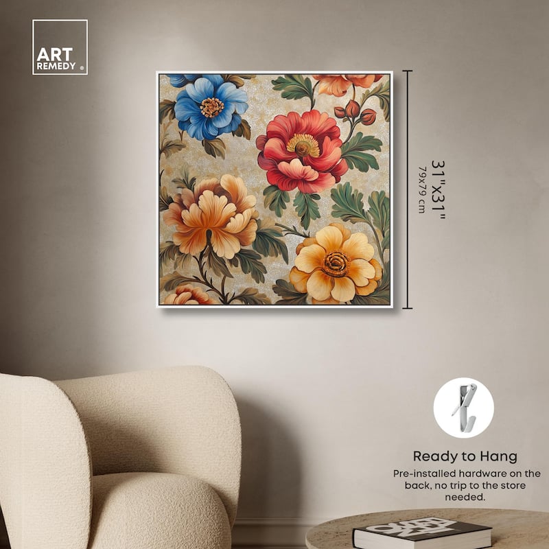 Golden Gardenia I Canvas by Art Remedy